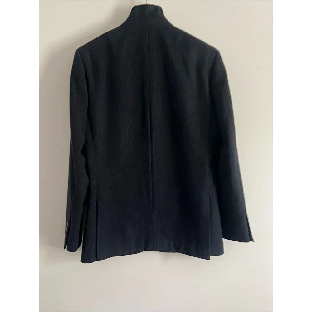 J.Crew Ludlow Subalpino Italy Wool Cotton Blazer Size 36S Blue Sport Coat